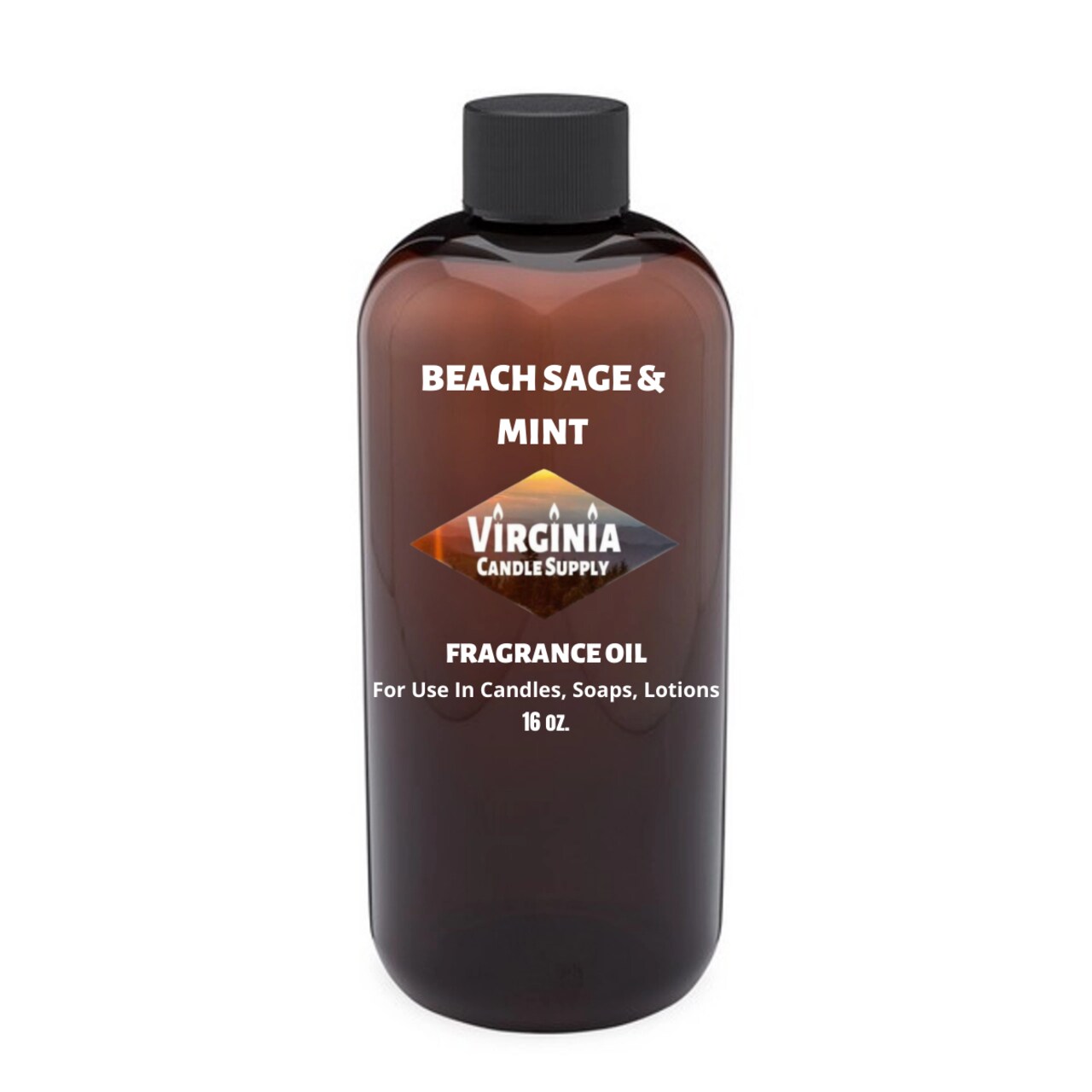 Beach Sage & Mint Fragrance Oil (Our Version of the Brand Name) (16 oz Bottle) for Candle Making, Soap Making, Tart Making, Room Sprays, Lotions, Car Fresheners, Slime, Bath Bombs, Warmers…
